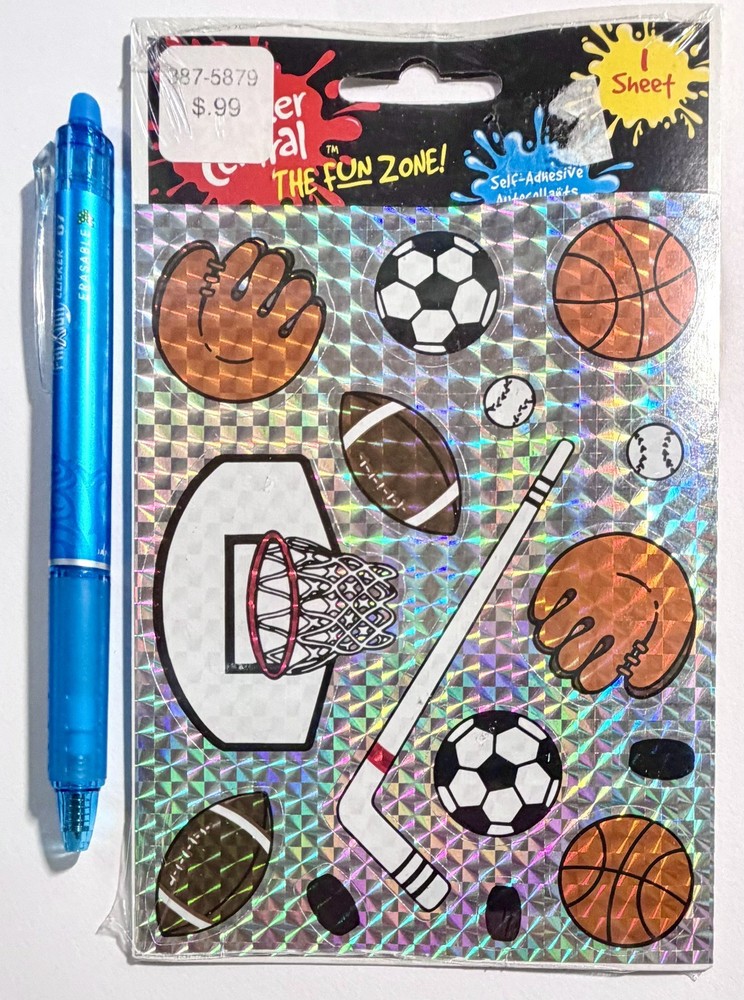 Sports Paper Magic Stickers Scrapbooking Card Journal Planner