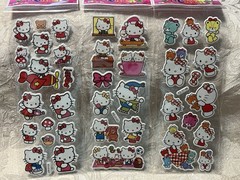Retro Vintage Look Hello Kitty 3D Puffy Stickers 3 sets (#12)