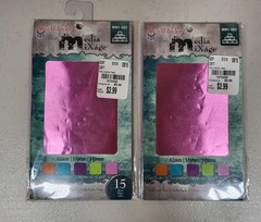Lot Of 5 Spellbinders Media Mixage Foil Aluminum Packs
