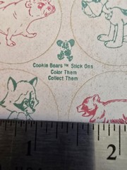 Vintage 1980s Cookie Bears Stick Ons Sticker Sheet – Color & Collect Retro