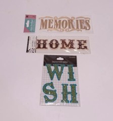 Scrapbook Word Embellishments Lot Friends Wish Cute And More 6 Packs Sealed
