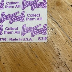 VTG Lisa Frank Pigmarrella Fortune Teller Kittens Halloween Sticker Sheet S319