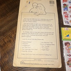 Vintage 1980s Cabbage Patch Kids Puffy Stickers 1983-new & Color Stickers Used
