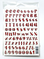 NIP Heart Strings Love Beary Patch Mini Sticker Letters 1/2″ vellum – FREE SHIP