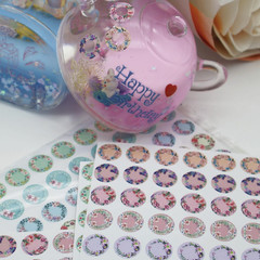 2000 Floral Hole Reinforcement Stickers, 0.5 X 0.25 Inch | 20 Sheets of Colorful