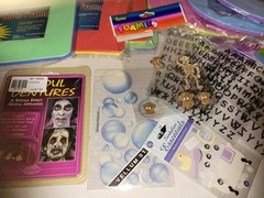 Mixed Craft & Novelty Lot – Foamies Tubs, Photo Frames, Foul Teeth, Stickers