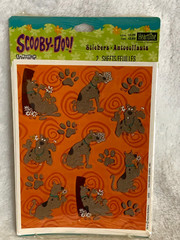 New Sealed Heartline Hallmark Scooby Doo Paw Print & Daisy Flowers Stickers