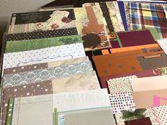 Scrapbooking 12 x 12 Paper Lot 112 Total + Extra Unopened Packs, Loose, Pre-Made