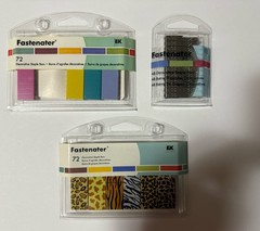 Lot of 10 EK Success Fastenater Decorative Metal Staple Bars See Description.