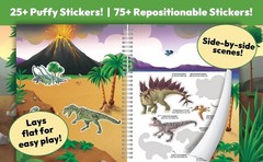 Dinosaurs! Sticker Activity Book – 100 Stickers Including Puffy, 20 Coloring Pag