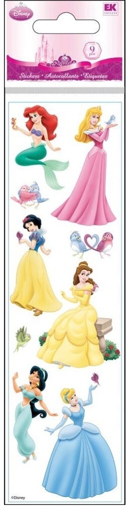 Princess, 3D scrapbook stickers – Disney 51-40011