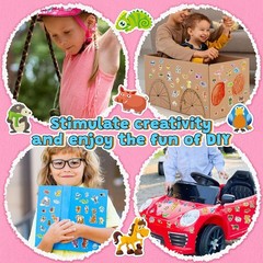 Animal Themes Sticker Collection for Scrapbooking: 64 Sheets & 1800+ Stickers