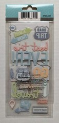 Paper House Snap Shots Road Trip Travel Vacation Scrapbooking Stickers Flip Pack