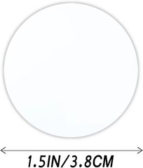 500 Pcs Roll Clear Stickers 1.5 Inch Package Seals Envelope Seals for Mailing…