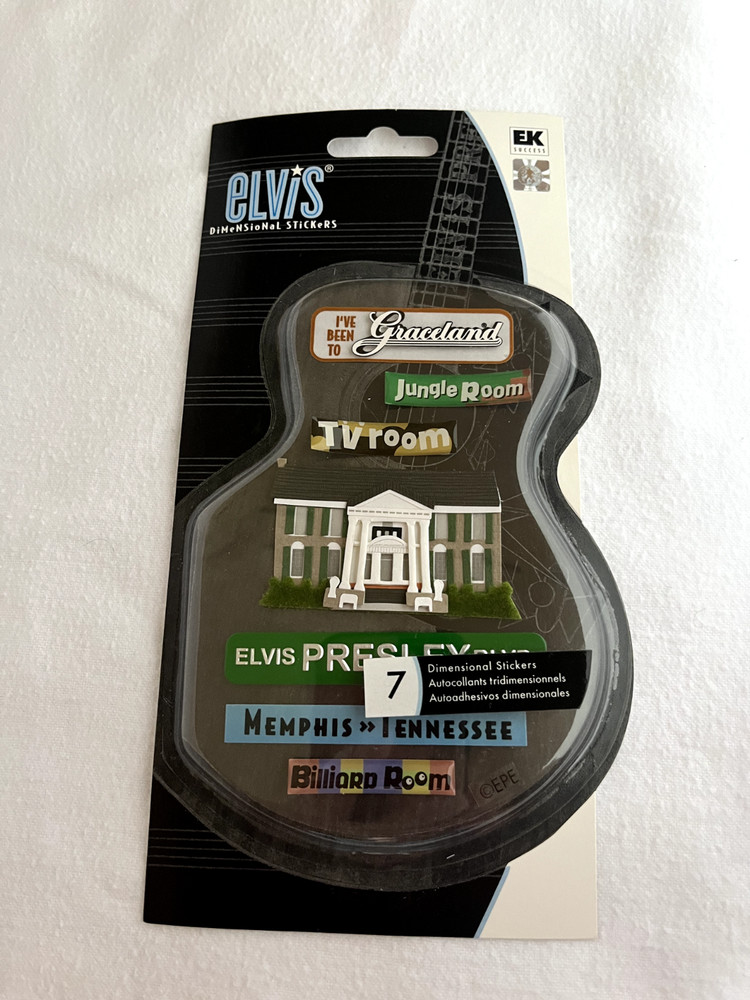 EK Success Elvis Presley Dimensional Stickers Scrapbook Embellishments NLA OOP