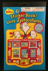 Dr. Seuss – Sticker Book – 245 Stickers – 1 Foil Sheet – 4 Sheets Total