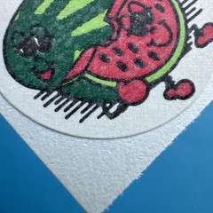 3M Murple Character Single Watermelon Matte vintage 80s scratch & sniff sticker