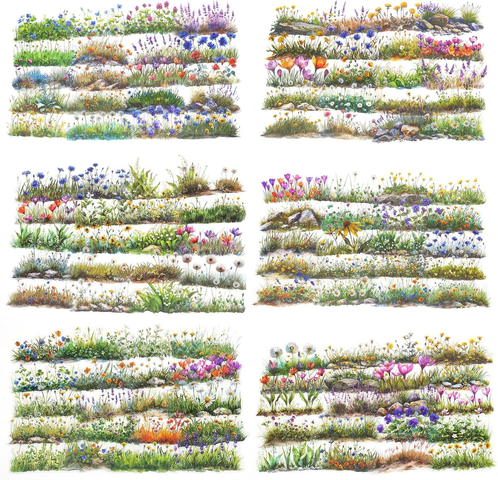 Scrapbook Flower Stickers(120Pcs) – journaling Stickers for Scrapbooking Adul…