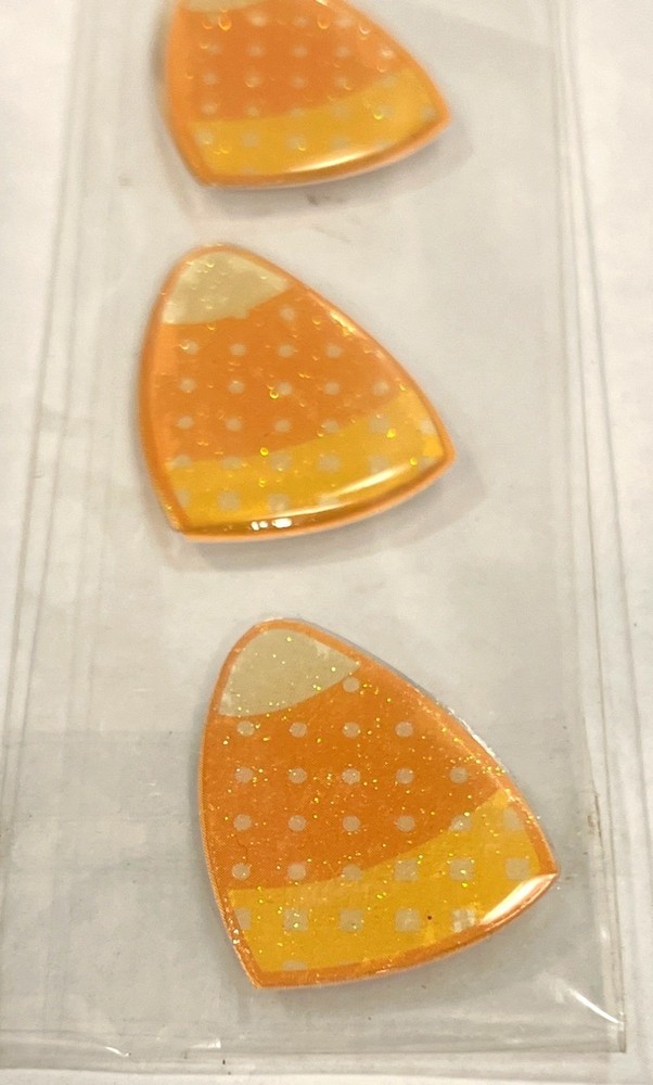 Recollections Rhinestone clips Set Of 5 Candy Corn Design 224550 Embellishment