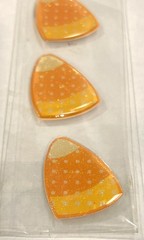 Recollections Rhinestone clips Set Of 5 Candy Corn Design 224550 Embellishment