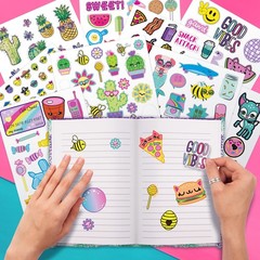 1000+ Cute Kids Stickers Book 40 Pages Scrapbook Planner Craft Reward Sticke