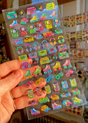 Adorable Kawaii Glittery 3D Stickers: Candy, Unicorns, Rainbows+: You Choose!