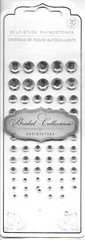 Rhinestones Clear Crystal Wedding Formal Dance Bling David Tutera Stickers Craft