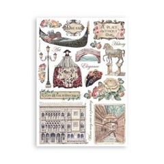 Stamperia Washi Pad 8/sheets – Venice City of Art, SBW21