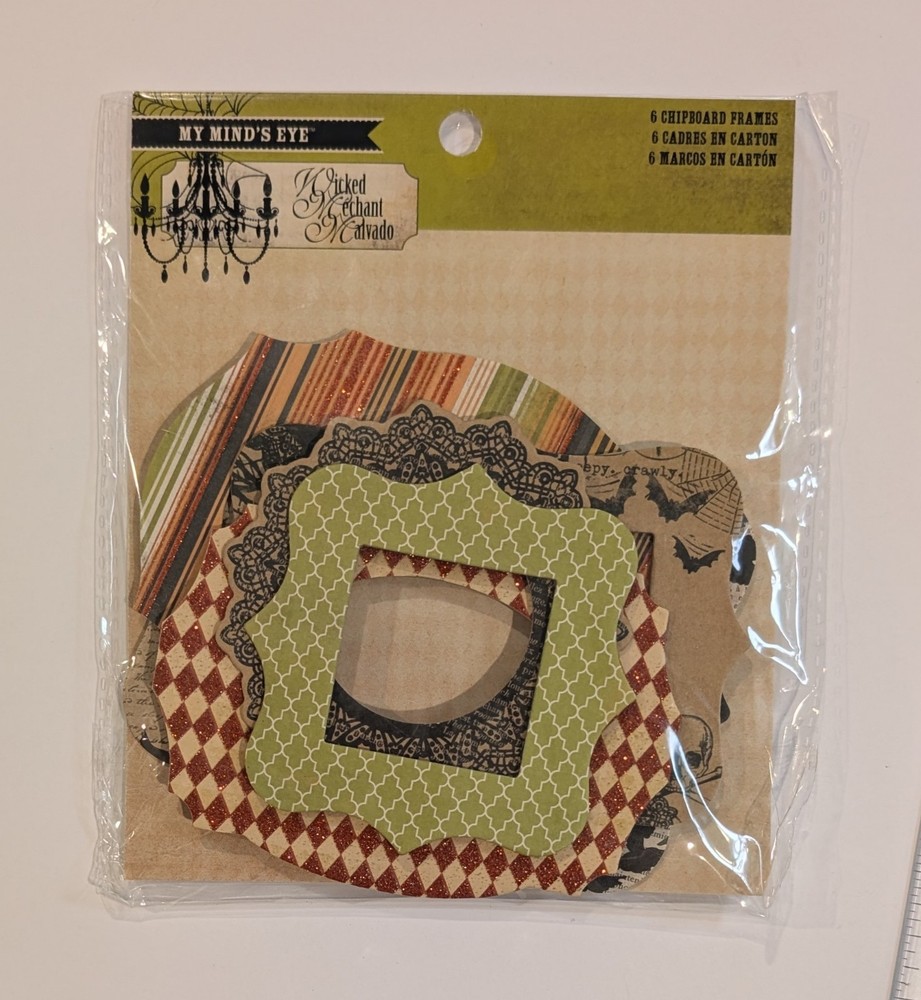 My Mind’s Eye Wicked Halloween Chipboard Frames Scrapbooking Embellishments