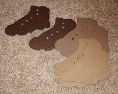 AccuCut Hiking/Army Boot…..Lot of Six in Browns.
