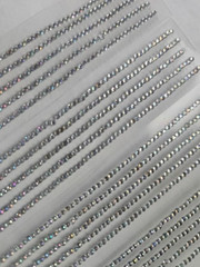 CraftbuddyUS 1200 pcs 1.5mm (20 Strips) AB Clear Self Adhesive Round Gems, DIY