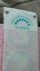 Vintage Mrs Grossmans Stickers Pearl Opal Hummingbirds Jumbo New 4 In Pack