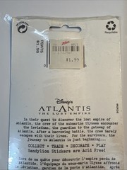 Vintage Sandy Lion Disney’s Atlantis The Lost Empire Stickers – New Sealed