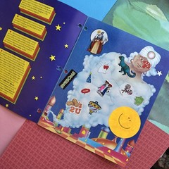 Vintage 80s Stuck On Stickers Kit 2 Scholastic Fantascenes Album Book 1983 Used