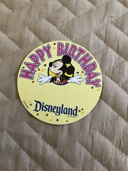 Disneyland Happy Birthday Sticker X 1 – Rare and New.