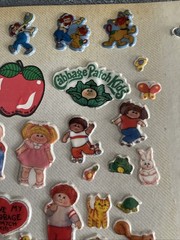Vintage Puff Sticker Collection 1 Binder Page Good Condition 80s 90s Smurfs CPK