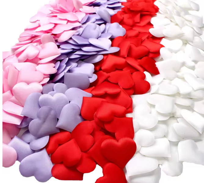 50x Sponge Foam Love Hearts Wedding Table Scatter Decor Party Scrapbooking Craft
