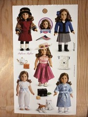 REBECCA American Girl Sticker Sheet Scrapbook Craft Stickers