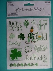 Paper Studio Stickers ST PATRICK’S DAY Luck of the Irish Sealed Pack (2) Sheets