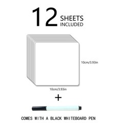 12PCS Dry Erase Stickers for Tables Dry Erase Magnetic Stickers