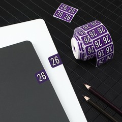 1 Teling 500 Pcs 2026 Year Stickers File Folder Labels Rectangle Coded Colore…