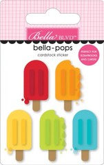 Bella Blvd Bella-pop 3D Cardstock Sticker Stay Cool Popsicles Ice Cream Bright