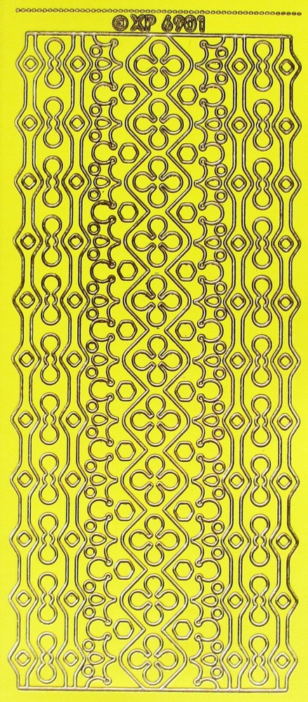 Moroccan Borders PEEL OFF STICKERS 6 Colours Border Ornate Cardmaking