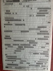 6 Letraset INSTANT LETTERING Transfer Letters 20pt-24pt Helvetica Medium 7