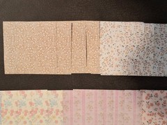 100pc Vintage Scrapbooking JJ Craft Papers Nice Floral Pack 3 1/4 X 3 1/4 In
