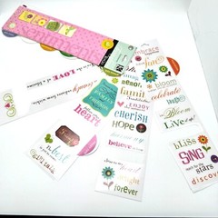 K and Company Sentiments To Go Sticker Acetate Transfer Sheet Sets Retired