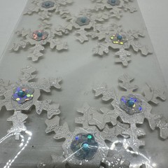 Christmas Crafts Snowflake Embellishment 3D Stickers Glitter