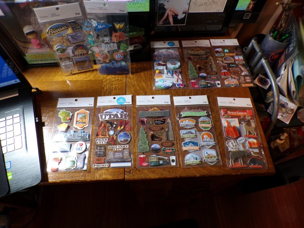 RECOLLECTIONS DIE-CUT STICKERS LOT OF [10] DIFFERENT [LOWEST ON eBay] FREE SHIP!