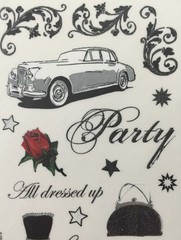 FORMAL AFFAIR GLITTER Stickers(21pc)5.5″x12″ Prom•Dance•Dress•Tux•High School