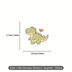 100 Cute Dinosaur Stickers